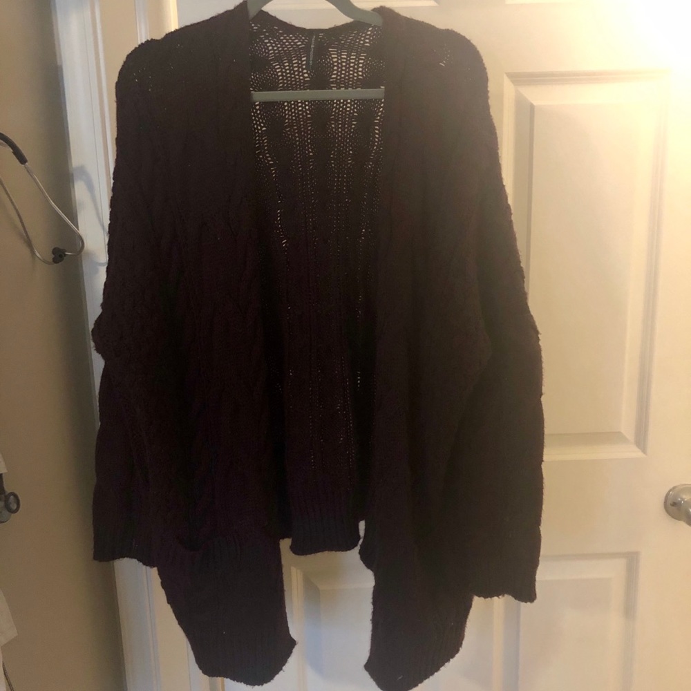 Dark purple cardigan